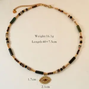 Beaded Eye Pendant