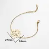 Wholesale PVD Coated 18K Gold Real Gold Plated Tree 201 Stainless Steel Modern Style Waterproof Non Tarnish 201 Stainless Steel Bracelets