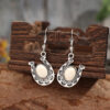 Wholesale Bohemian Retro Style U-Shaped Inlaid White Earrings