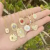 Wholesale PVD Coated 18K Gold Real Gold Plated Geometric Stainless Steel Fashion Waterproof Non Tarnish 304 Stainless Steel