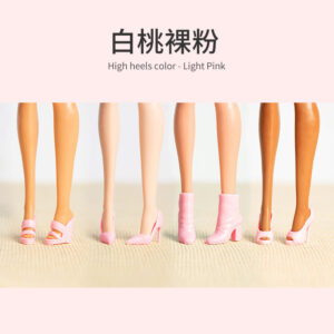 White peach nude powder (4 pairs) / Supermodel dolls have similar foot shapes and can be worn