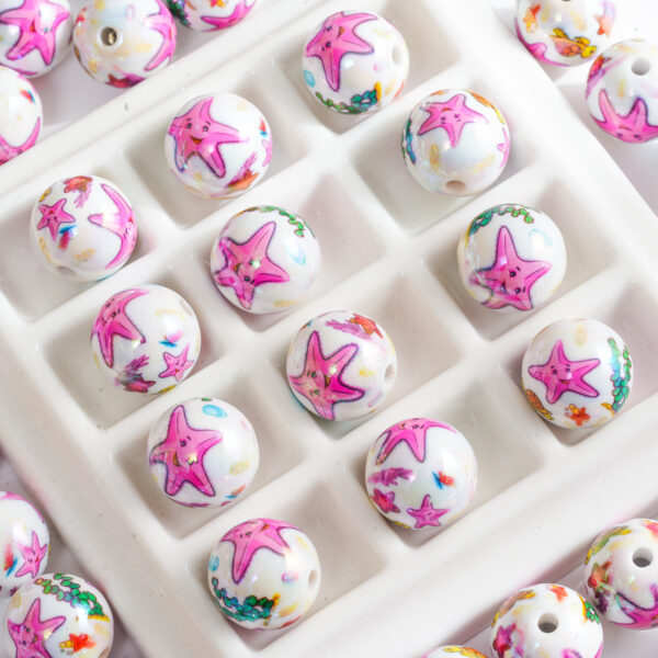 Wholesale 10pcs 16mm round beads ins wind diy beads