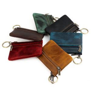Wholesale Retro personalized leather coin purse
