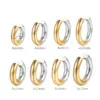 PVD Coated 18K Gold Plated Color Block 304 Stainless Steel Simple Style Commute Waterproof Non Tarnish Earrings