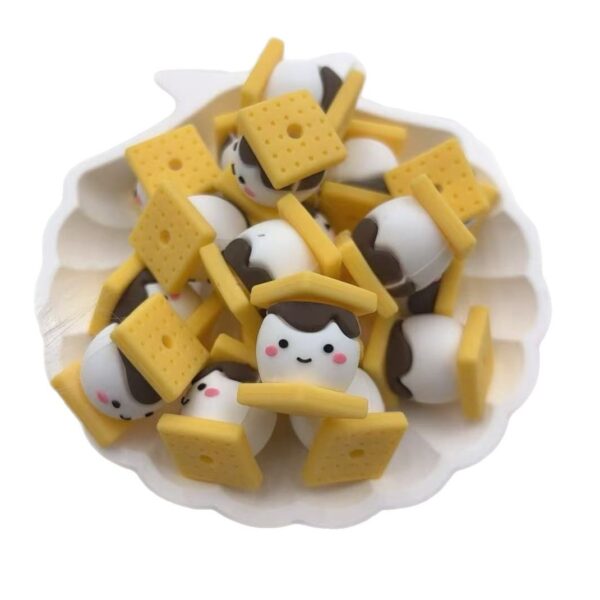 Wholesale silicone creative beads dessert series silicone beads