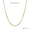 Wholesale 304 Stainless Steel Solid Color Electroplated 18K Real Gold Plated Simple Style Streetwear Waterproof Non Tarnish Plating Necklace