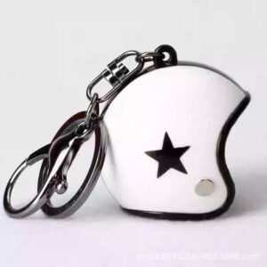 White Hat Black Star / With black lobster clasp