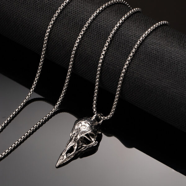 oly-965e574b3a9bd5be61c7cef151dcd7d2 Wholesale Fashion European and American Retro Diablo Skull Necklace Crow Sheep Gothic Hip Hop Punk Rock Sweatshirt Chain