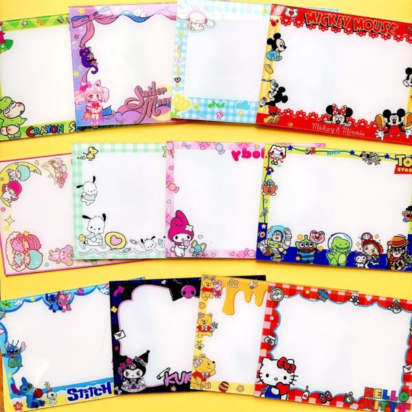 Wholesale New Acrylic Writing Board Message Board Sanrio Hello Kitty Kuromi Cross-Border Tk Us and Japan Area Hot 15cm