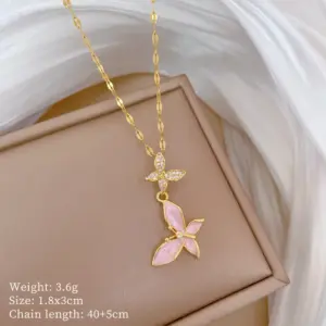 A419 Titanium Steel Chain Copper Pendant