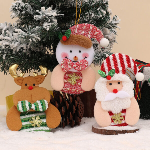 Wholesale Christmas striped decorative ornaments