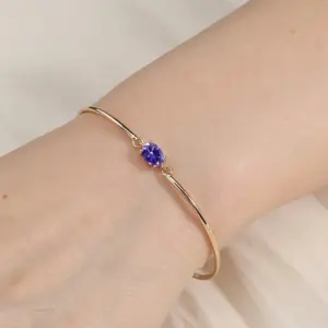 Purple Oval Zircon