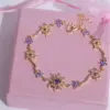 Wholesale Jewelry Vacation Classic Style Flower Copper Plating Bracelets