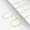 Wholesale Hip-hop Solid Color Stainless Steel Polishing Necklace