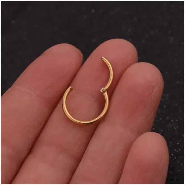 Ear Cartilage Rings & Studs Simple Style Geometric 316L Stainless Steel Waterproof Non Tarnish Surgical Steel Vacuum Plating