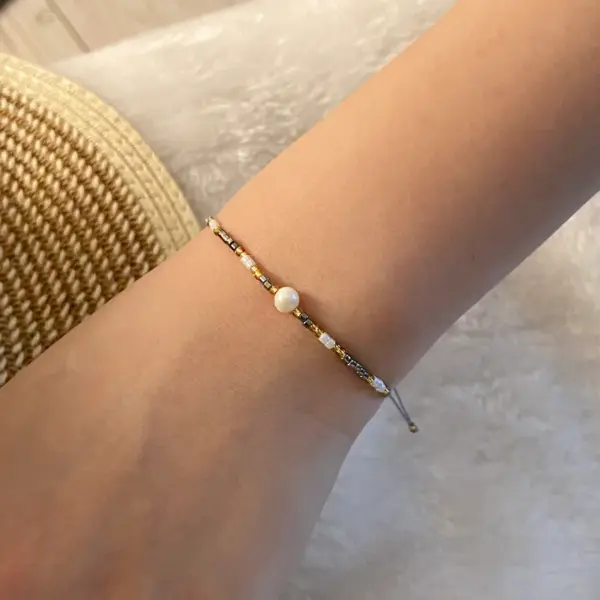 Wholesale Simple Style Commute Color Block 18K Gold Plated Rope Wholesale Bracelets