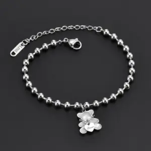 White Shell Steel Anklet