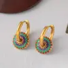 Wholesale PVD Coated Real Gold Plated 18K Gold Printing 304 Stainless Steel Retro Waterproof Non Tarnish Earrings Necklace