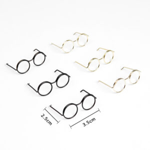 Glasses frame (3 gold, 3 black)