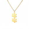 oly-96c715dfc7bdc35fafad5178af43333a Wholesale Cute cartoon fashion continuous cat claw beast footprints pendant clavicle jewelry women's all-match jewelry stainless steel necklace