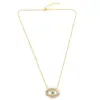 Wholesale Colorful Eye Eye Copper Retro Fashion Necklace