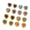 Wholesale 1 Pair Vintage Style French Style Heart Shape Plating 304 Stainless Steel Ear Studs