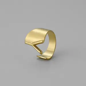 Gold Y Open Ring J382-25 / Adjustable Opening