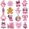 Wholesale Pink Christmas series embroidered patches