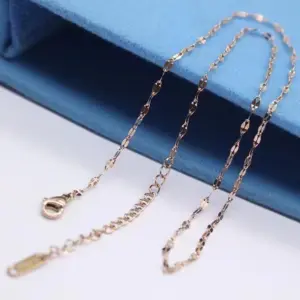 001 Lip Chain-Rose / Gold