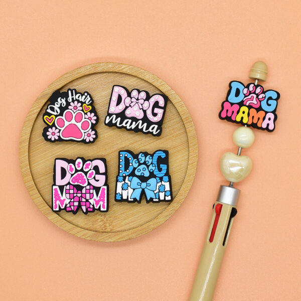 Wholesale Random 100pcs Pet Dog Phrases Letter Beads