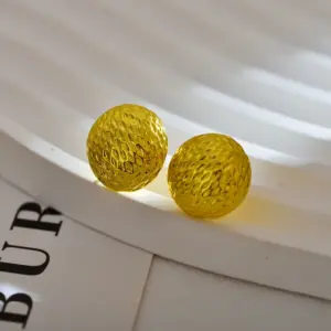 Golden, round