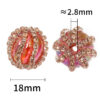 Wholesale Heavy rhinestone pumpkin diamond ball DIY beads