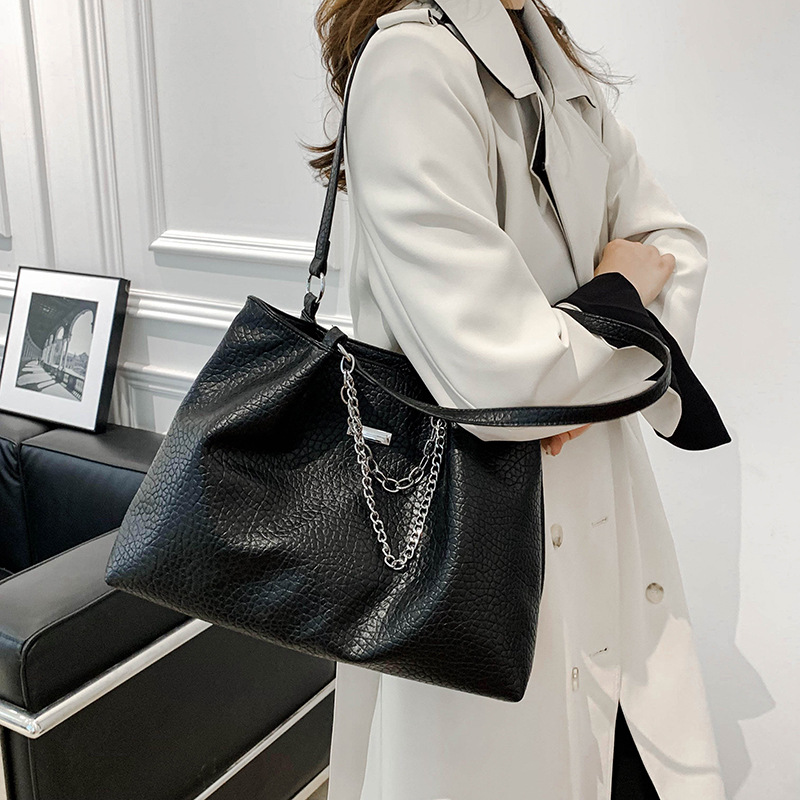 Wholesale Tote Bag Large Capacity Soft Leather Commuter Large Bag