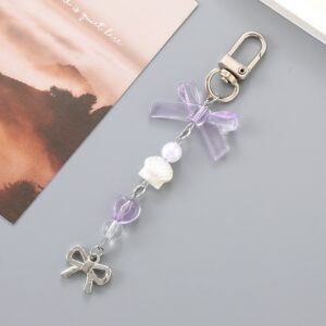 K4861 pearl shell pendant purple / Small pendant