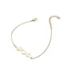 PVD Coated Real Gold Plated Star Moon Stainless Steel Fashion Waterproof Non Tarnish Bracelets
