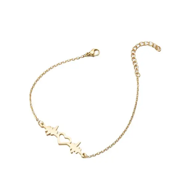 PVD Coated Real Gold Plated Star Moon Stainless Steel Fashion Waterproof Non Tarnish Bracelets