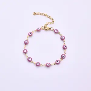 Purple Eyes (Gold) / 160+50mm / 1 Strand/Package