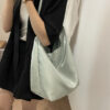 Wholesale South Korea New Silk Double-Sided Tote Bag Women's 2024 Niche Design Shoulder Bag Ins Casual Commuter Bucket Bag