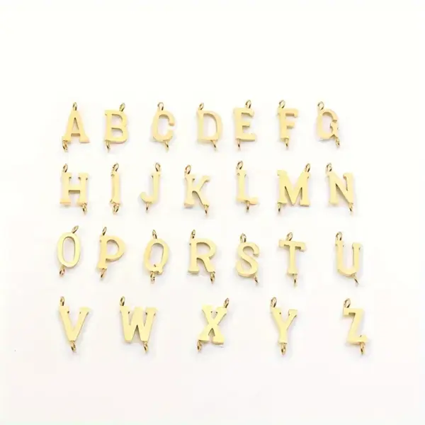 Wholesale PVD Coated Real Gold Plated Letter 201 Stainless Steel 304 Simple Style Classic Waterproof Non Tarnish Bracelets