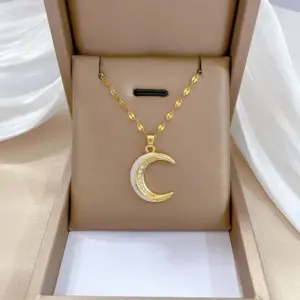 G127 Titanium Steel Chain Copper Pendant