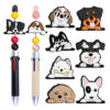 oly-97279fde006c99d728386cee9d46637c Wholesale Cute Cartoon Dog Decorative Soft Rubber Double-Sided Beads
