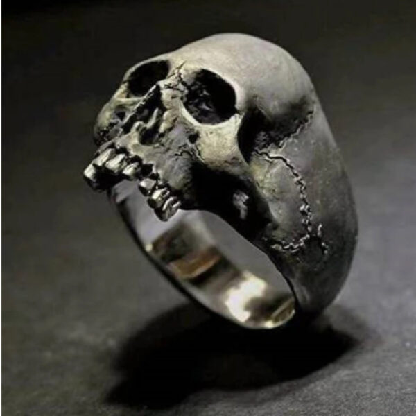 Wholesale Cross-border wish hot sale jewelry skull ring male rock gothic punk jewelry ring male gift