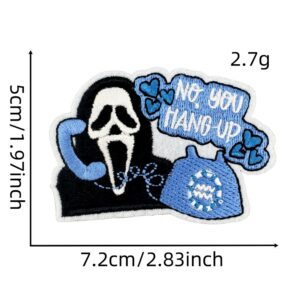 Skull cloth stickers 4#