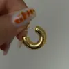 Wholesale 1 Pair IG Style Classic Style C Shape 304 Stainless Steel 18K Gold Plated Stainless Steel Earrings