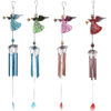 Wholesale Angel Metal Crafts Wind Bell Glass Painted Hanging Ornaments ZAKKA Creative Home Wind Bell Pipe Bell Pendant