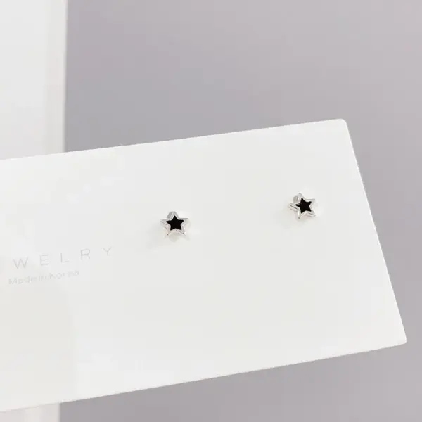 Wholesale Fashion Star Copper Ear Studs Plating Inlay Zircon Copper Earrings 3 Pairs