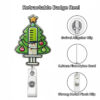 Wholesale Acrylic Christmas Cartoon Badge Clip Christmas Tree Clip