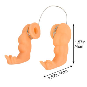 Fleshy vertical middle finger