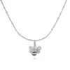 Wholesale Jewelry Elegant Sweet Simple Style Pentagram Heart Shape Bee Copper Zircon 18K Gold Plated Enamel Inlay Pendant Necklace