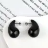 Wholesale 1 Pair Simple Style Water Droplets Plating Stainless Steel Ear Studs